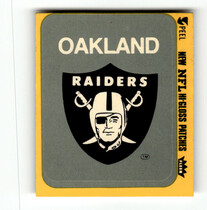 1980 Fleer Team Action Stickers #40LA Oakland Raiders