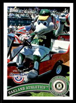 2011 Topps Opening Day Mascots #M16 Oakland Athletics