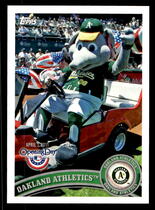 2011 Topps Opening Day Mascots #M-16 Oakland Athletics