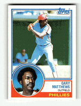 1983 Topps Base Set #780 Gary Matthews