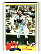 1981 Topps Base Set #386 Dave Edwards