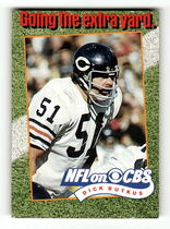 1989 NFL on CBS Television Announcers #NNO Dick Butkus