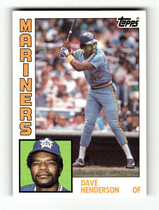 1984 Topps Base Set #154 Dave Henderson