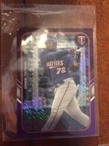 2015 Bowman Chrome The Farms Finest Minis Purple Shimmer Refractor #FFM-MS Miguel Sano
