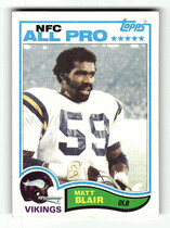1982 Topps Base Set #390 Matt Blair