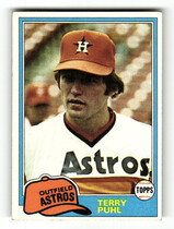 1981 Topps Base Set #411 Terry Puhl