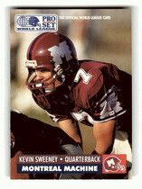 1991 Pro Set WLAF Inserts #WL17 Kevin Sweeney