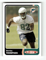 2003 Topps Total #256 Derrius Thompson