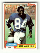 1981 Topps Base Set #419 Sam McCullum