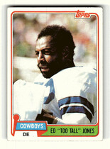 1981 Topps Base Set #185 Ed Too Tall Jones