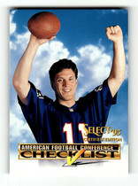 1995 Pinnacle Select Certified Checklists #1 Drew Bledsoe