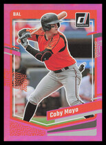2023 Donruss Holo Pink #123 Coby Mayo