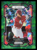 2024 Panini Prizm Green Ice Prizm #152 Won-Bin Cho