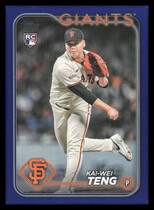 2024 Topps Update Royal Blue #US212 Kai-Wei Teng