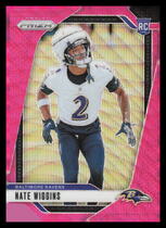 2024 Panini Prizm Pink Wave Prizm #380 Nate Wiggins
