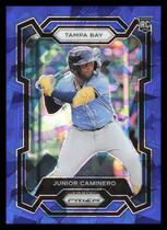 2024 Panini Prizm Blue Ice Prizm #291 Junior Caminero
