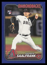 2024 Topps Royal Blue Series 2 #406 Andrew Saalfrank