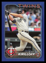 2024 Topps Royal Blue #148 Alex Kirilloff