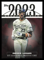 2024 Topps 2023 Greatest Hits #23GH-23 Royce Lewis