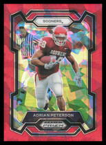 2024 Panini Prizm Draft Picks Red Ice Prizm #82 Adrian Peterson