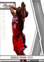 2010 Panini Prestige #153 Derrick Favors