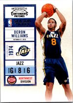 2010 Playoff Contenders Patches #25 Deron Williams