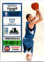 2010 Playoff Contenders Patches #33 Kevin Love