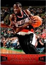 2013 Panini Base Set #58 Wesley Matthews