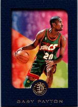 1995 SkyBox E-XL Blue Border #77 Gary Payton