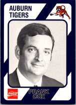 1989 Collegiate Collection Auburn Coke 580 #330 Frank Cox