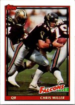 1991 Topps Base Set #585 Chris Miller