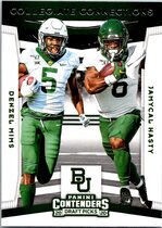2020 Panini Contenders Draft Picks Collegiate Connections #16 Denzel Mims|Jamycal Hasty