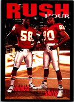 1993 SkyBox Premium Poster Cards #CB9 Neil Smith|Derrick Thomas