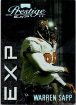 1999 Playoff Prestige EXP Reflections Silver #EX73 Warren Sapp