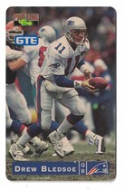 1995 Pro Line Phone Cards $1 #8 Drew Bledsoe