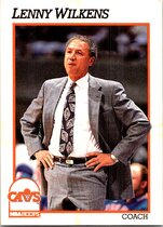 1991 NBA Hoops Base Set #225 Lenny Wilkens