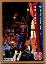 1992 Fleer Base Set #71 Orlando Woolridge