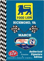 1992 Food Lion Richard Petty #9 Richmond Va March