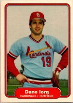 1982 Fleer Base Set #116 Dane Iorg