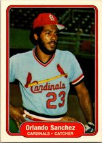 1982 Fleer Base Set #126 Orlando Sanchez