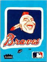 1985 Fleer Team Stickers #NNO Braves (Logo)