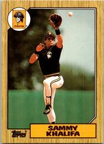 1987 Topps Tiffany #164 Sammy Khalifa