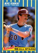 1988 Fleer Baseball All Stars #36 Mike Schmidt