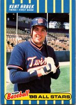 1988 Fleer Baseball All Stars #17 Kent Hrbek