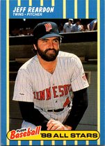 1988 Fleer Baseball All Stars #33 Jeff Reardon