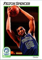 1991 NBA Hoops Base Set #130 Felton Spencer