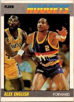 1987 Fleer Base Set #34 Alex English
