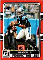 2016 Donruss Production Line Touchdowns #15 Cam Newton