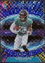 2025 Panini Rookies & Stars Stellar Rookies Blue Plaid #2 Travis Hunter