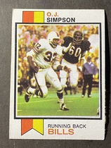 1973 Topps Base Set #500 O.J. Simpson